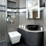 Grey bathroom basin