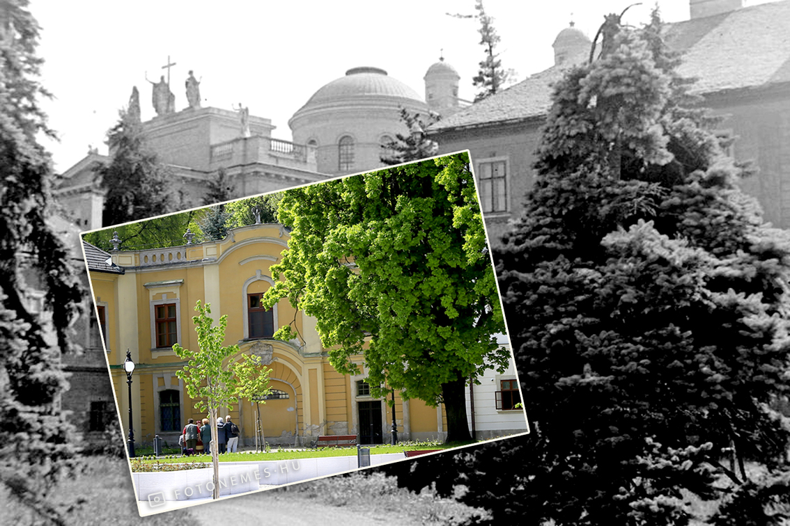 Az Érseki Palota a kerttel a háttérben a Főszékesegyház. (1)