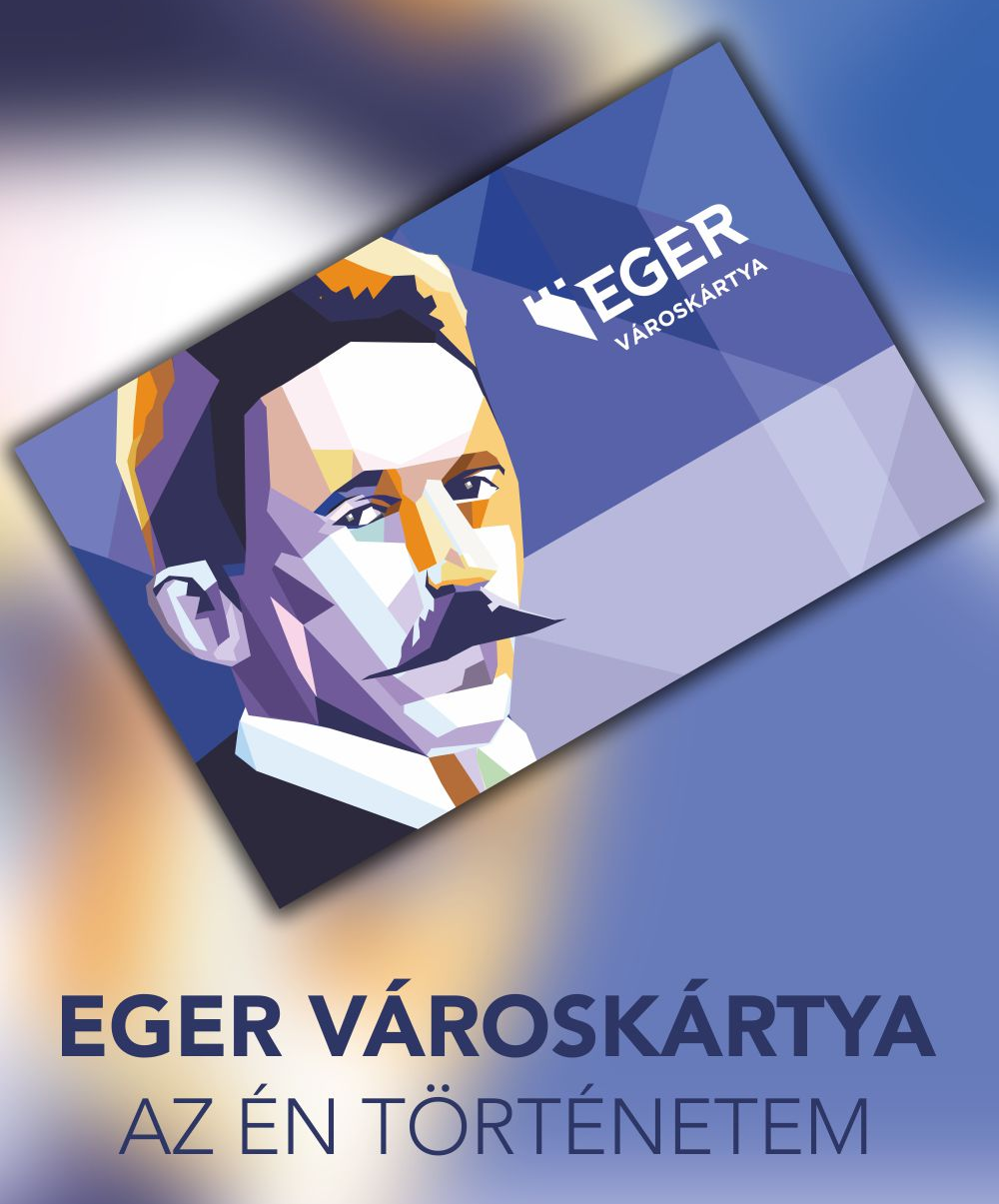 Eger városkártya 2017 2019 szöveggel