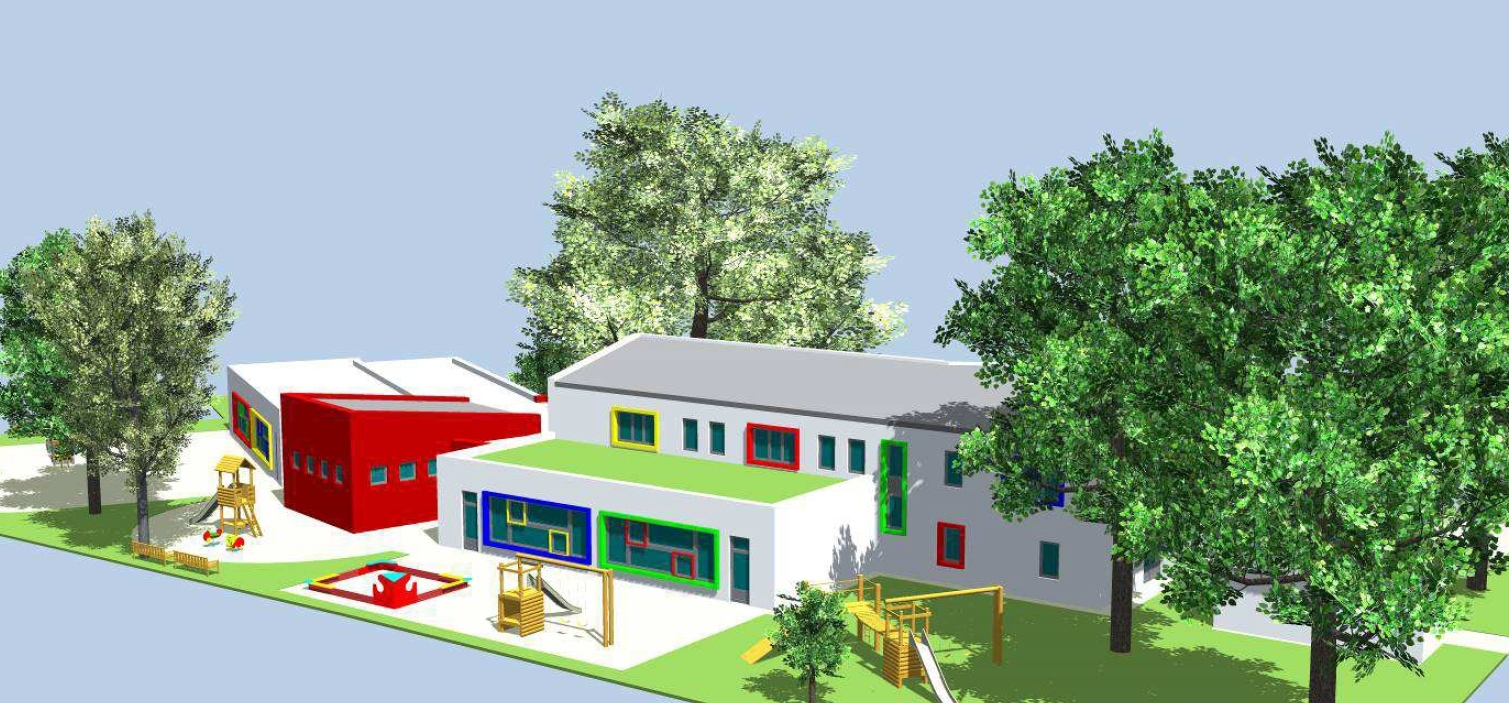 Kertész 100 óvoda látványterv