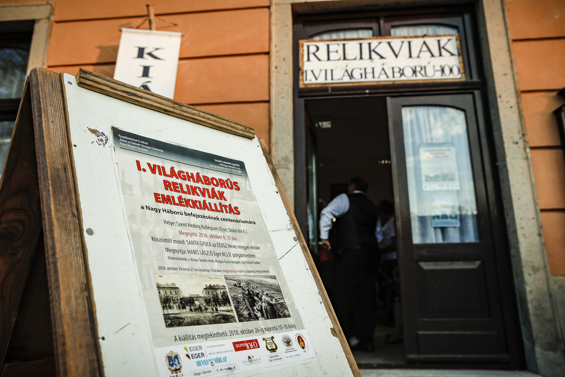 Első világháborús relikviák kiállítás