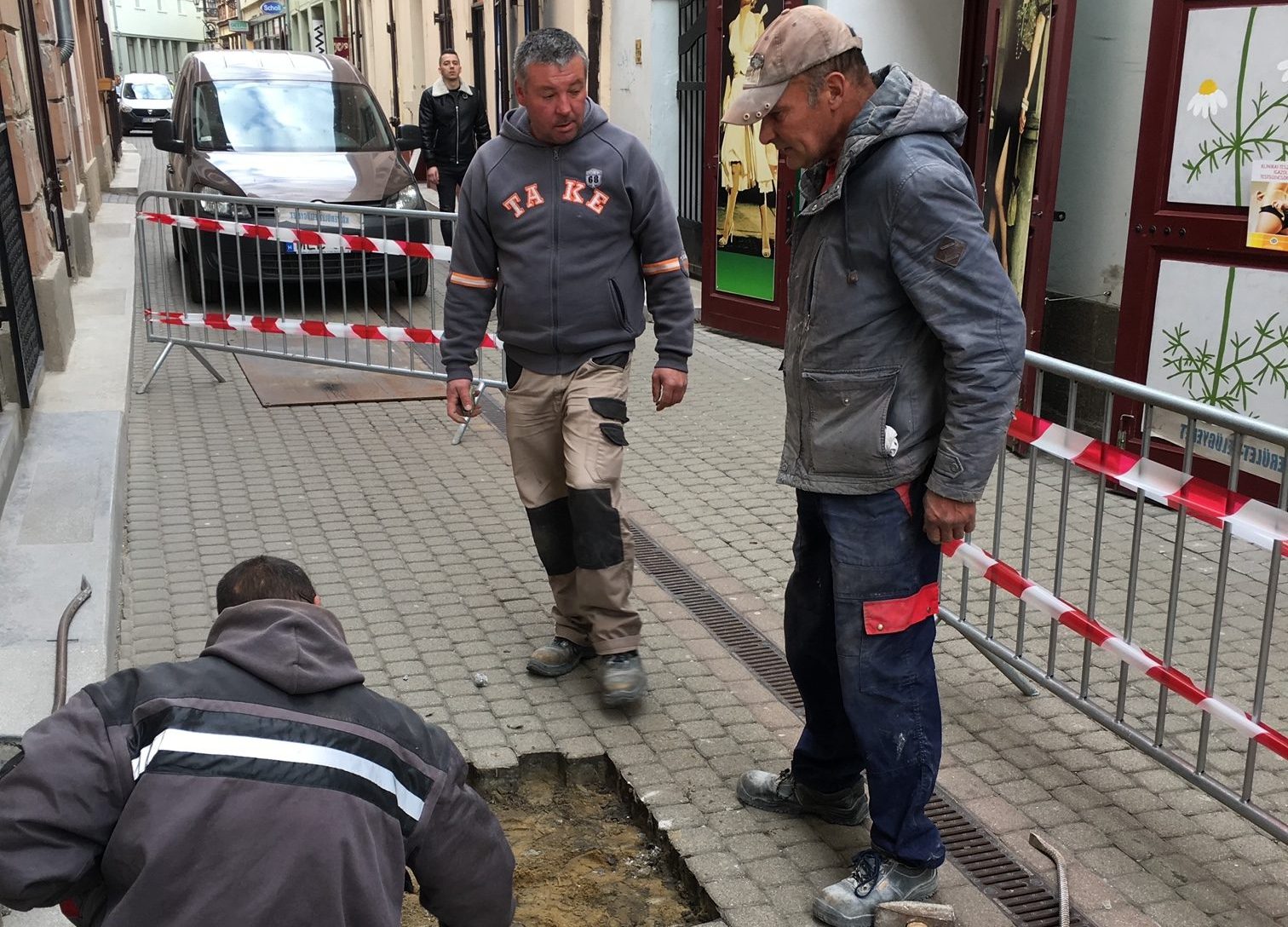 Egri csillagok sétánya építkezés