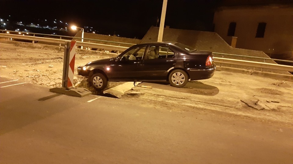 Baleset a viadukton