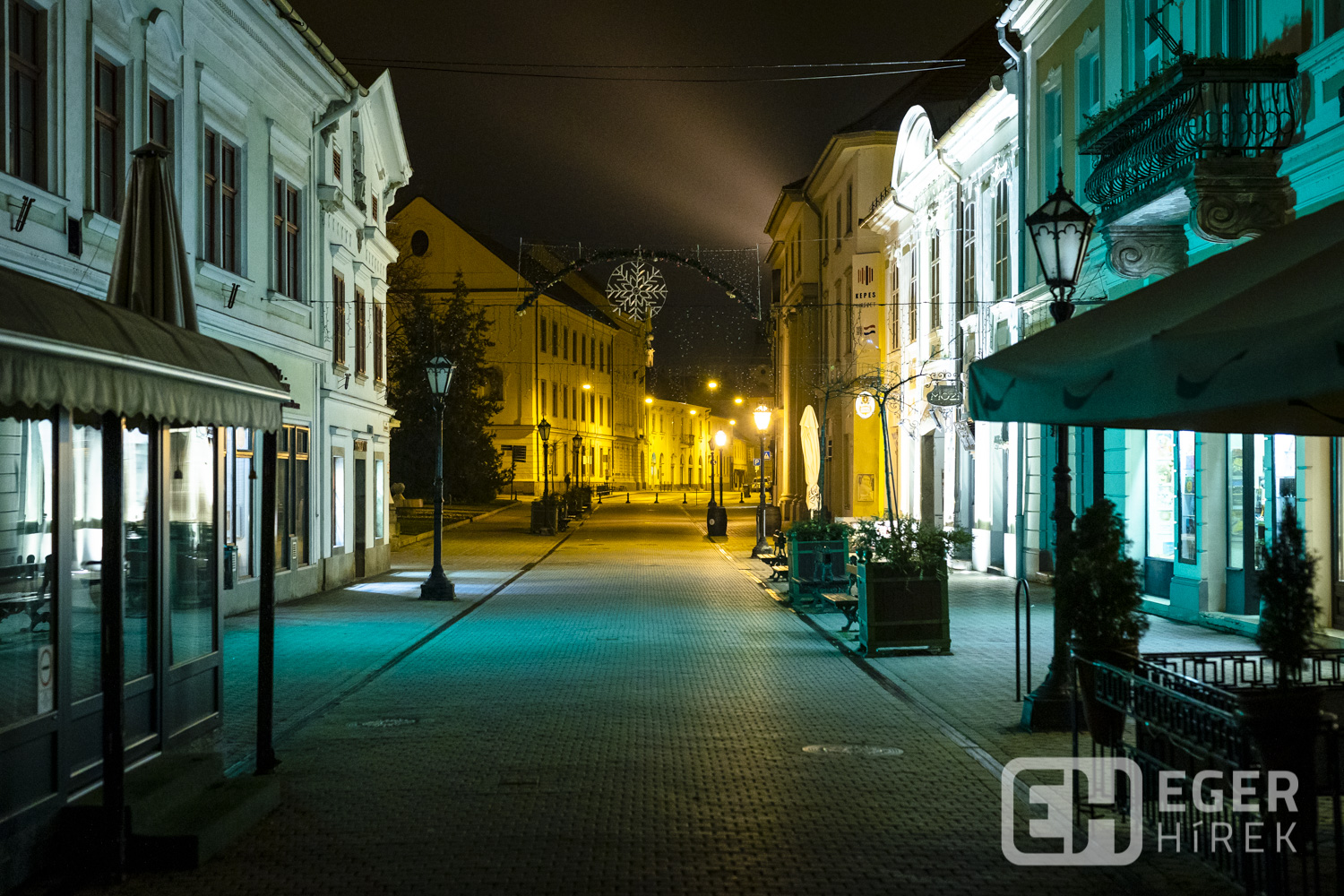 Eger a kijárási tilalom idején