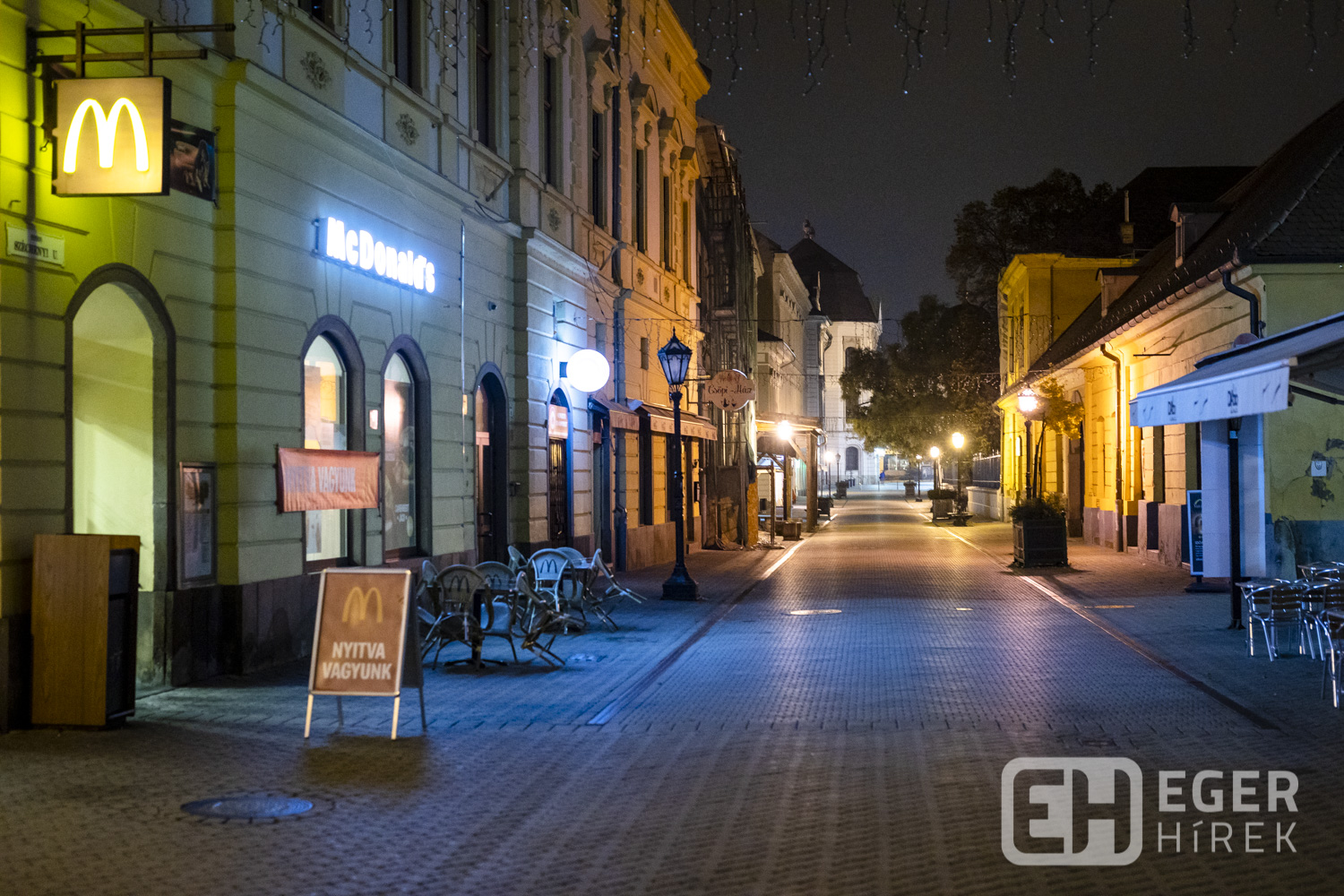 Eger a kijárási tilalom idején