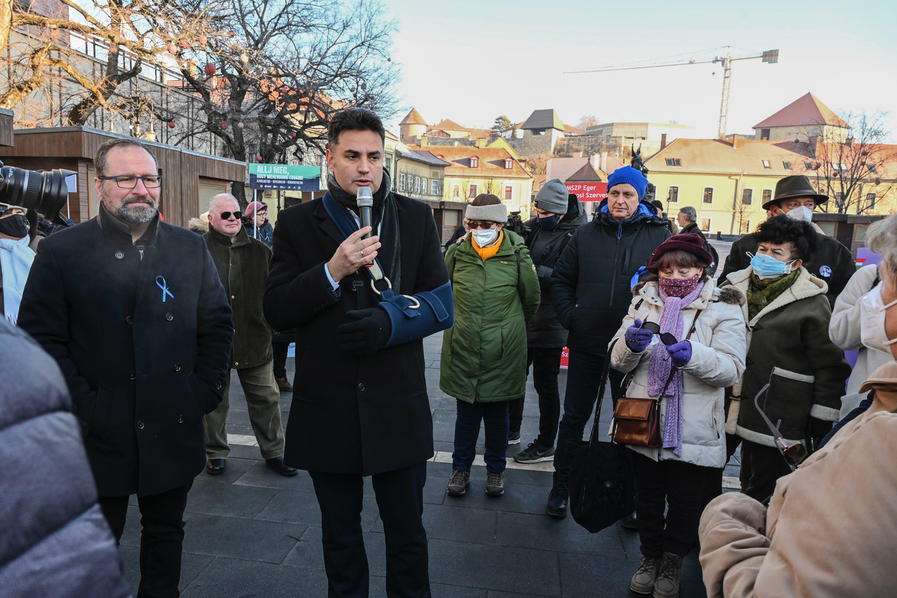 Márki Zay Péter Egerben