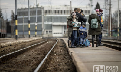 2022.03.02. Záhony Ukrajnai háború menekültek érkezése