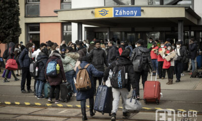 2022.03.02. Záhony Ukrajnai háború menekültek érkezése