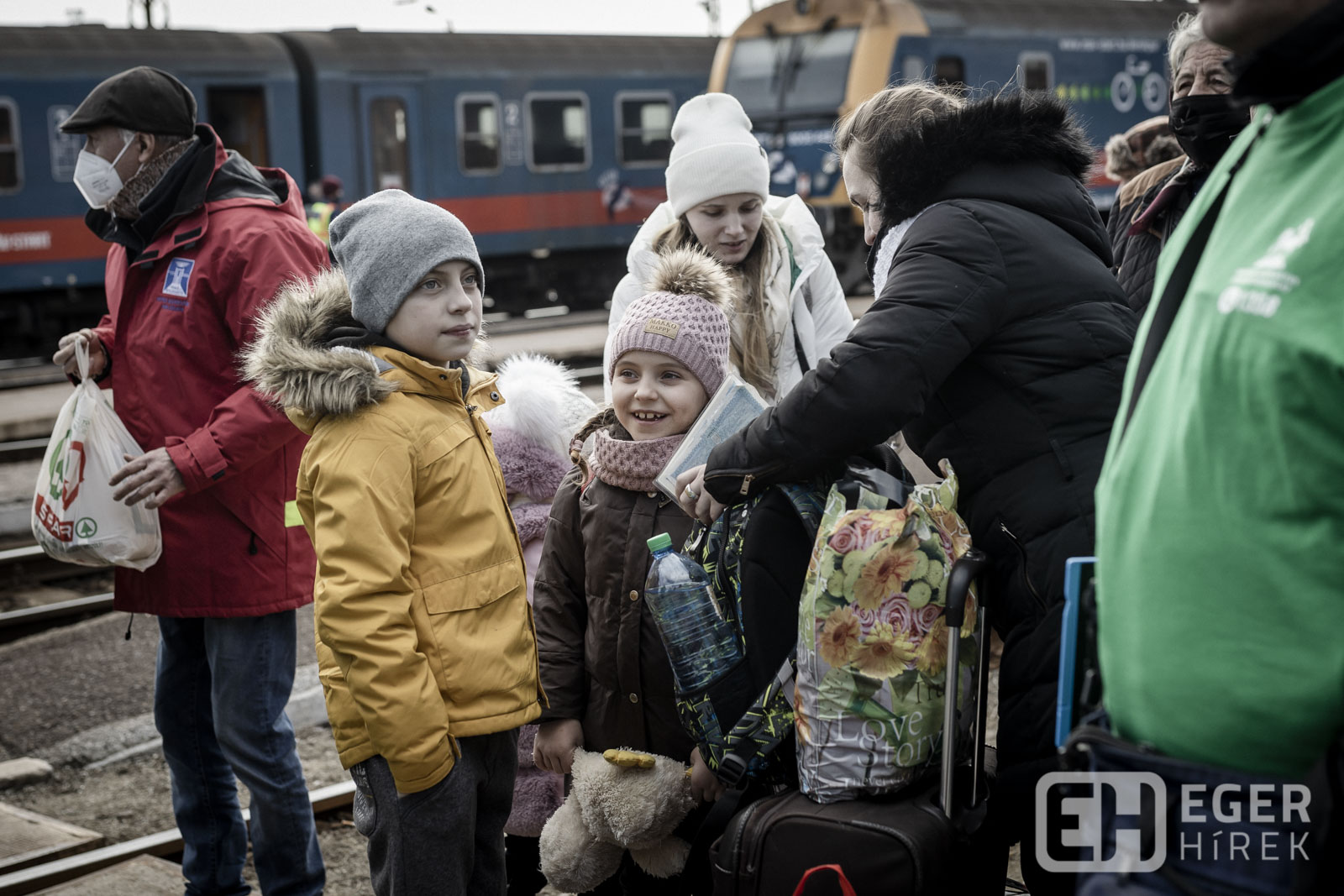 2022.03.02. Záhony Ukrajnai háború menekültek érkezése