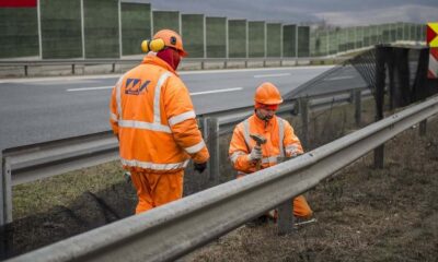 Szalagkorlát javítás