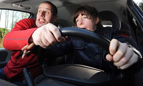 Couple in a car