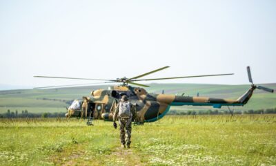 Military,Helicopter,With,Soldiers.,Armed,Conflict,Between,Israel,And,Palestine,