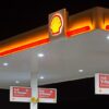 Shell forecourt pecten night