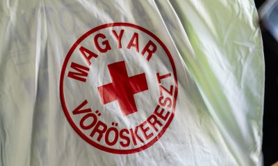 Magyar Vöröskereszt ételosztás