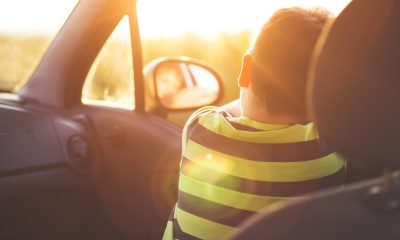 Boy on a road trip