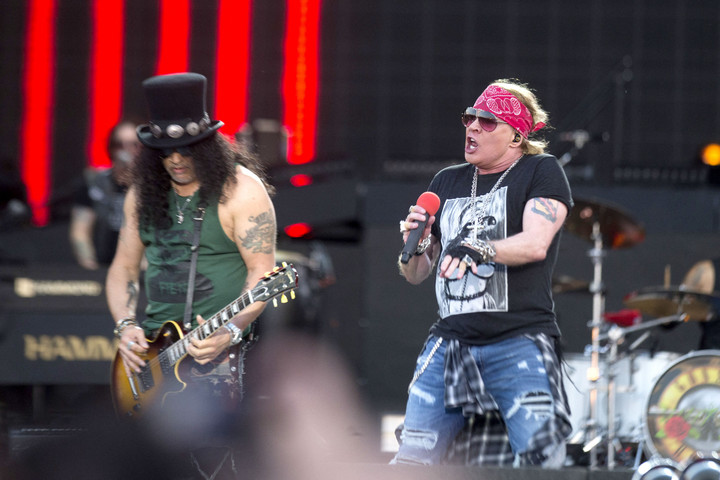 Concert by Guns n 'Roses in Madrid