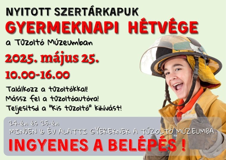 Tűzoltó gyereknap