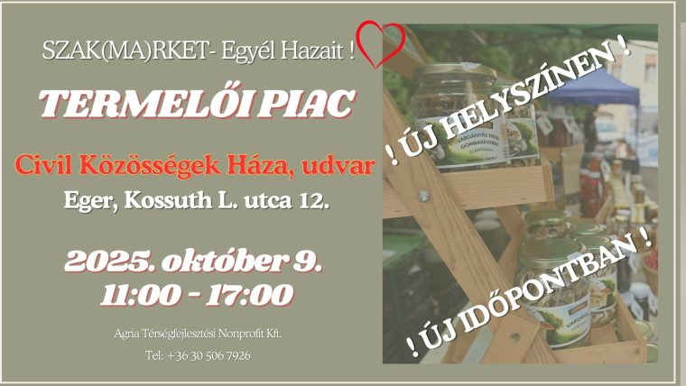 Szak(ma)rket egyél hazait ! termelői piac 10.09