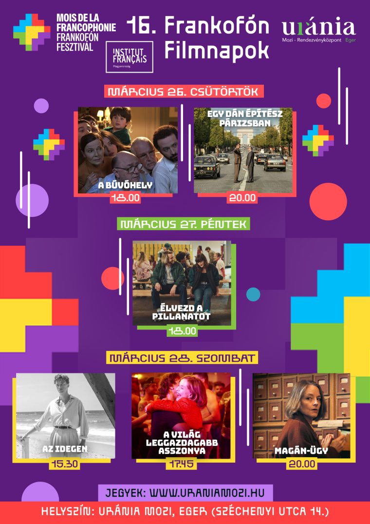 Uránia mozi frankofón 2026 plakát