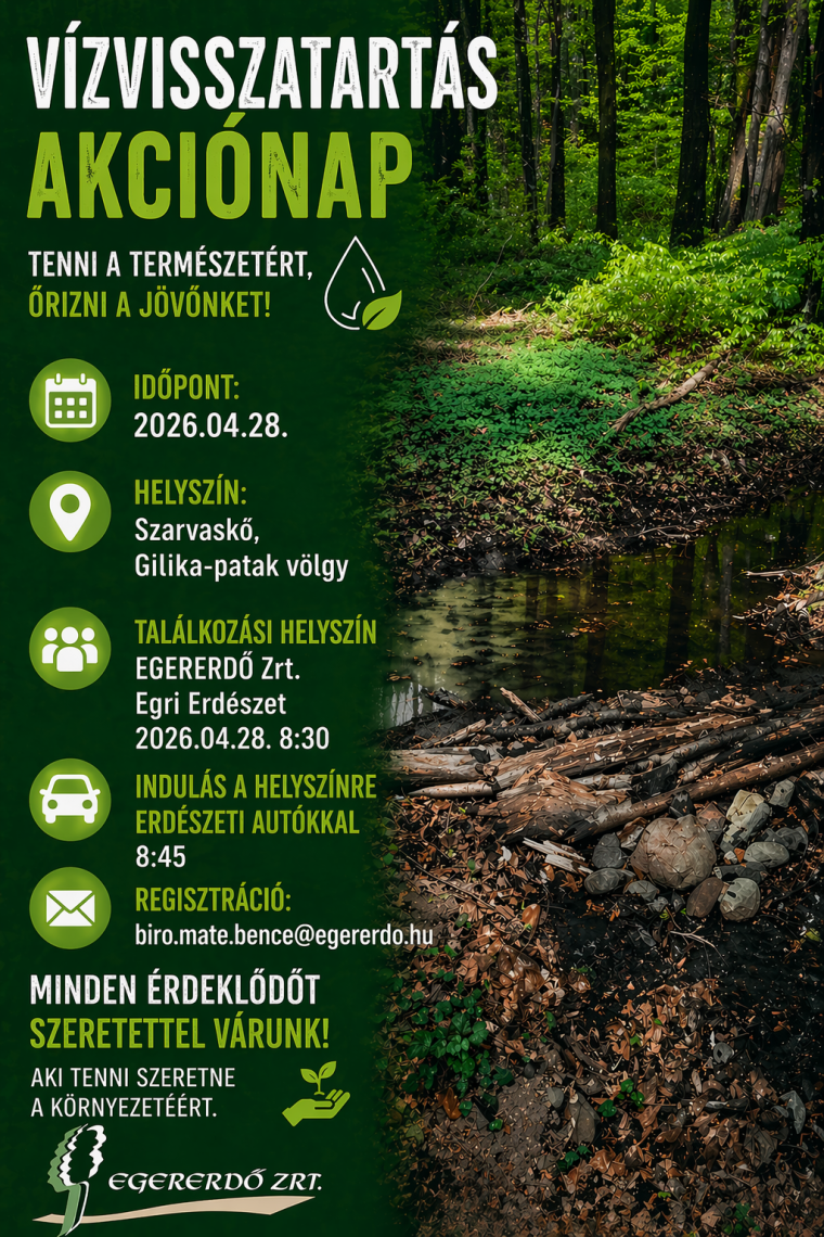 Vízvisszatartás Akciónap 2026.04.28.
